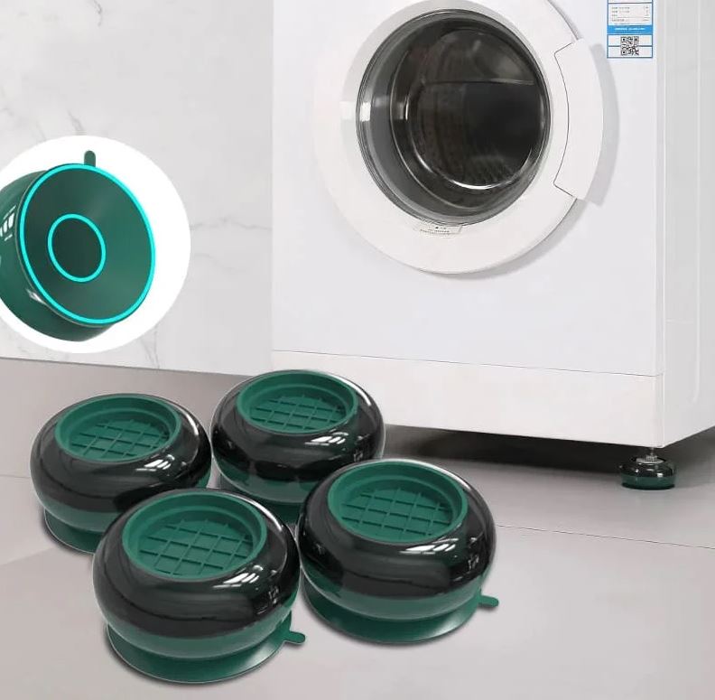 Soporte lavadora antivibración goma x4